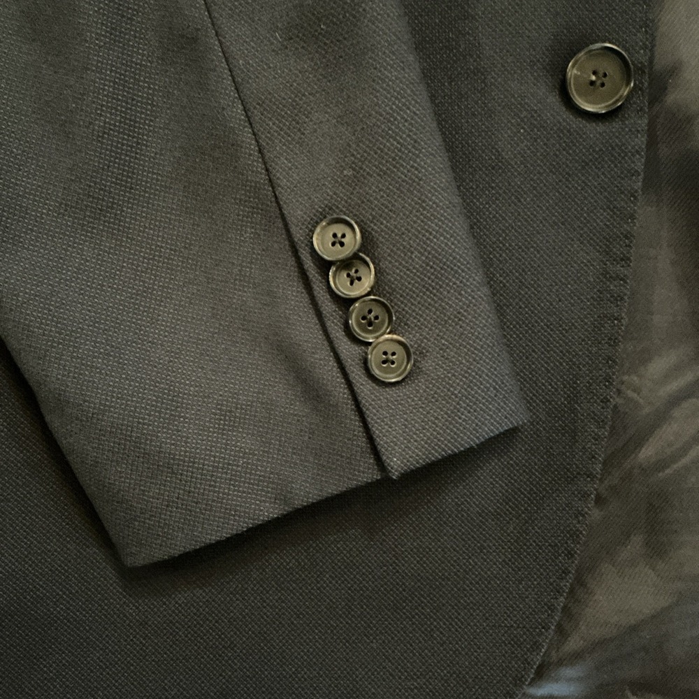 Hugo Boss 100% Virgin Wool Blazer 44R • Navy Blue • Two‑Button & Dual Vent - Picture 14 of 14